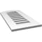 Ekena Millwork Arch Top Surface Mount PVC Gable Vent: Non-Functional, w/ 3-1/2"W x 1"P Standard Frame, 14"W x 26"H GVPAR14X2601SN - alternate 3